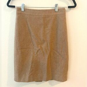 J.Crew Tan Pencil Skirt